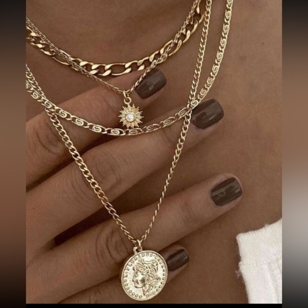 Gold necklace gold necklace gold necklace